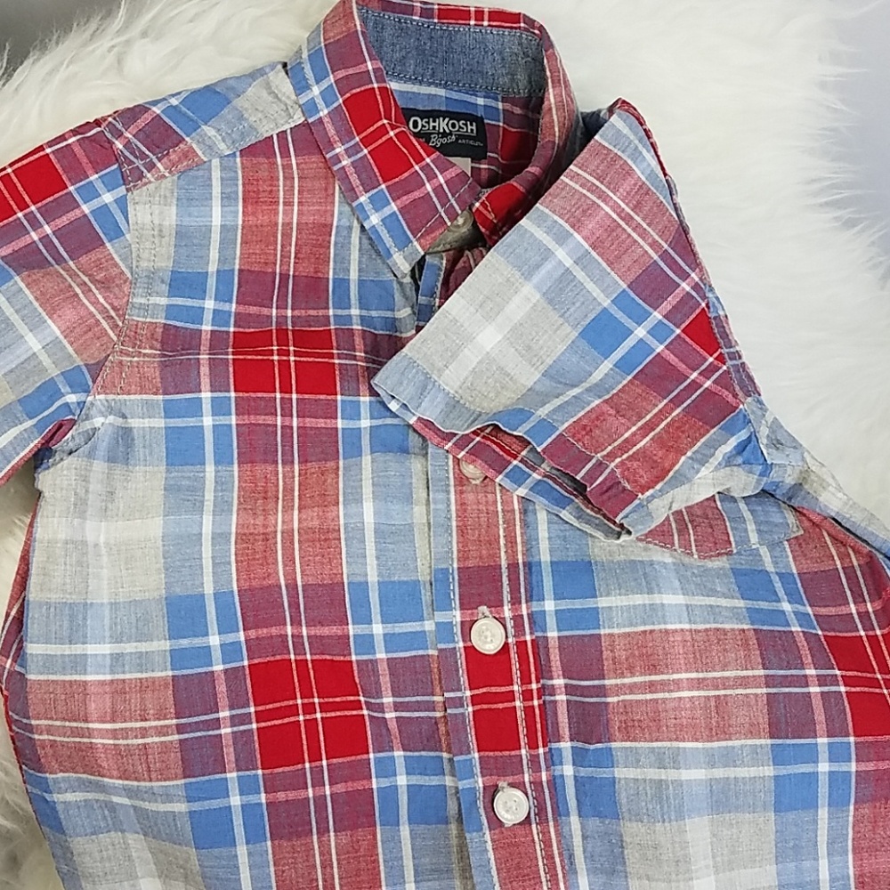 Oshkosh boys button shirt size 4